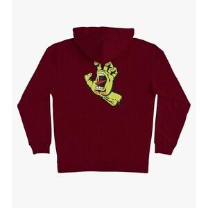 SANTA CRUZ Men's Pullover Hooded Sweatshirt Screaming Hand Skate Sweatshirt sz S